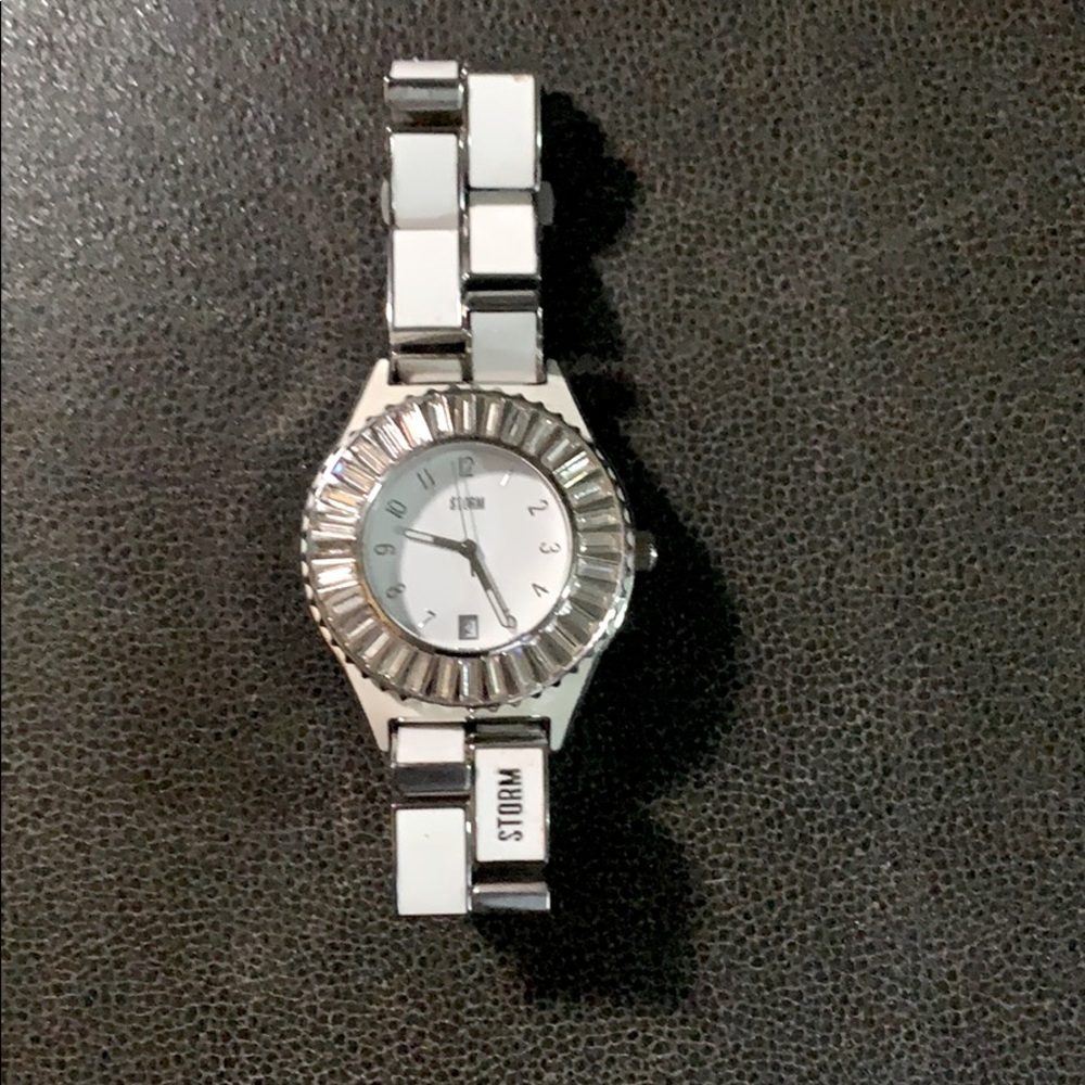Storm silver and white wrist watch nemoni